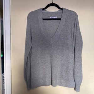 V Neck knit sweater
